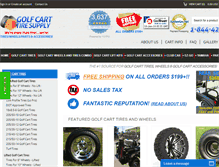 Tablet Screenshot of golfcarttiresupply.com